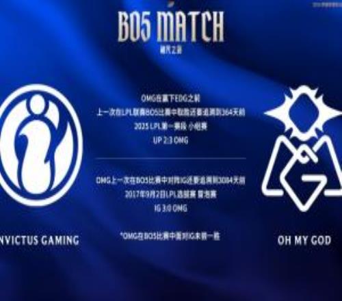 OMG队史Bo5对阵iG未尝一胜前次两边Bo5交手已是3084天前