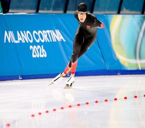 速滑男人5000米，小将刘瀚彬改写该项目中国队最好成果